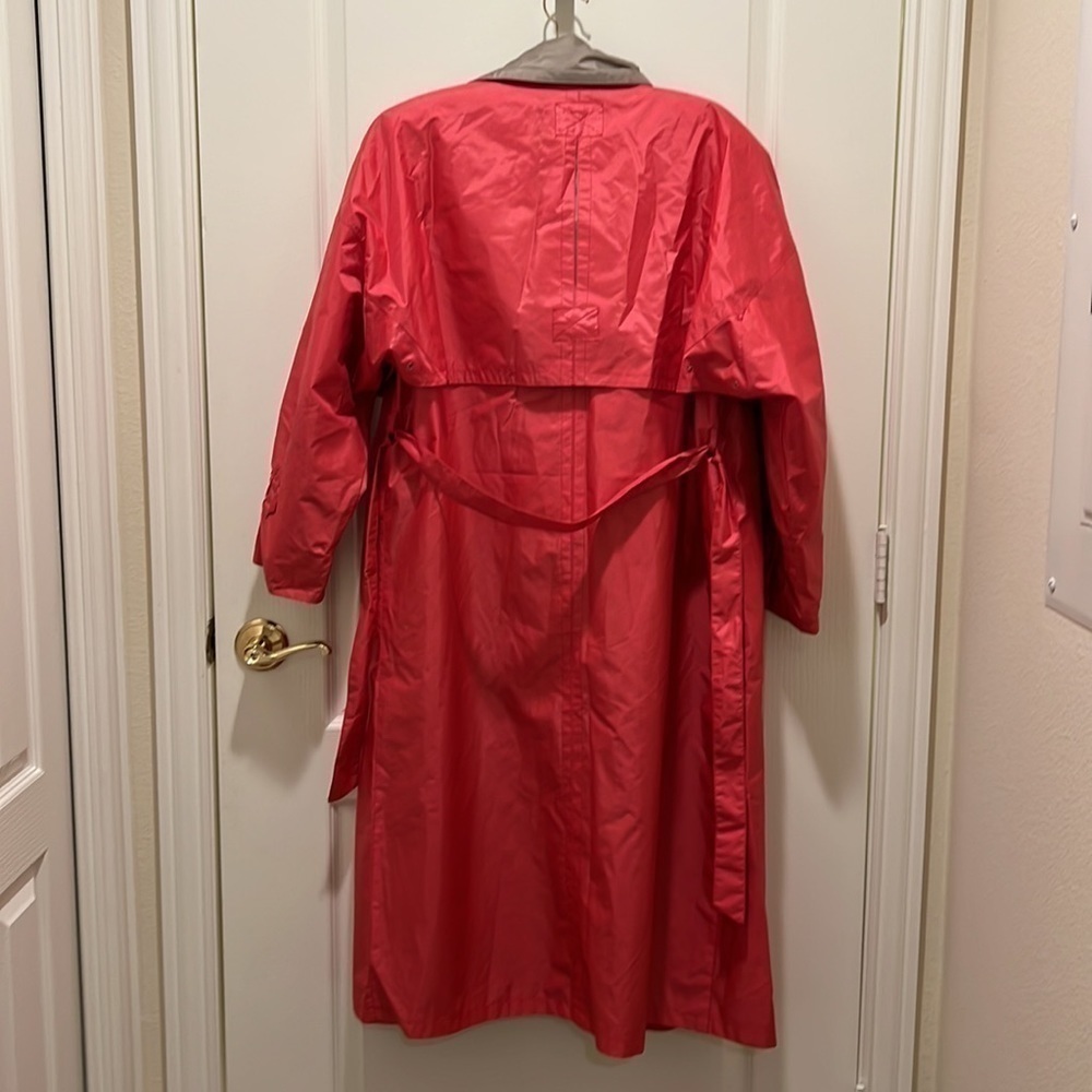 CANADIENNE vintage   rain trenchcoat size medium - Picture 3 of 10
